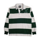 Mens Green Barbarian Rugby Long Sleeve Polo Shirt
