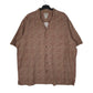 Mens Brown L.L.Bean Paisley Short Sleeve Shirt