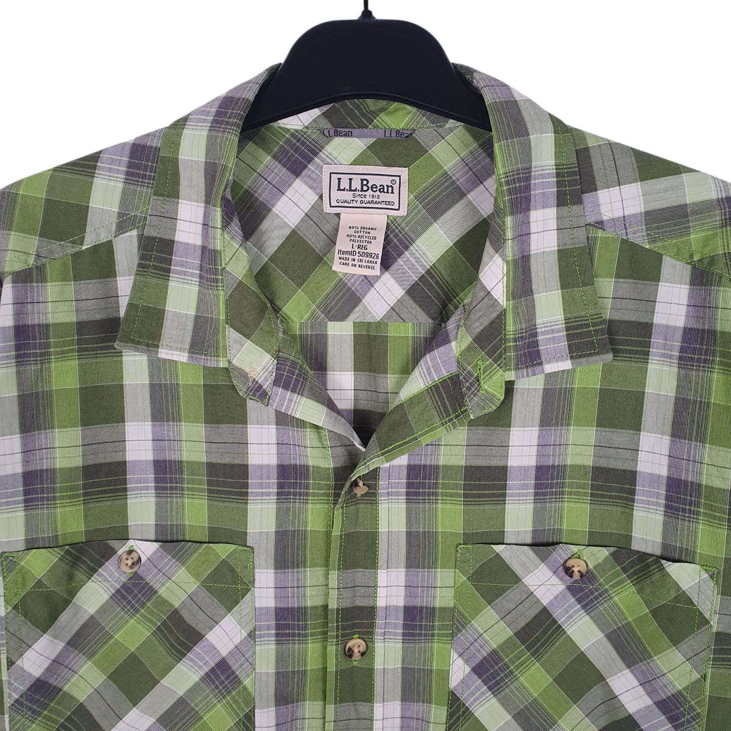 Mens Green L.L.Bean   Shirt
