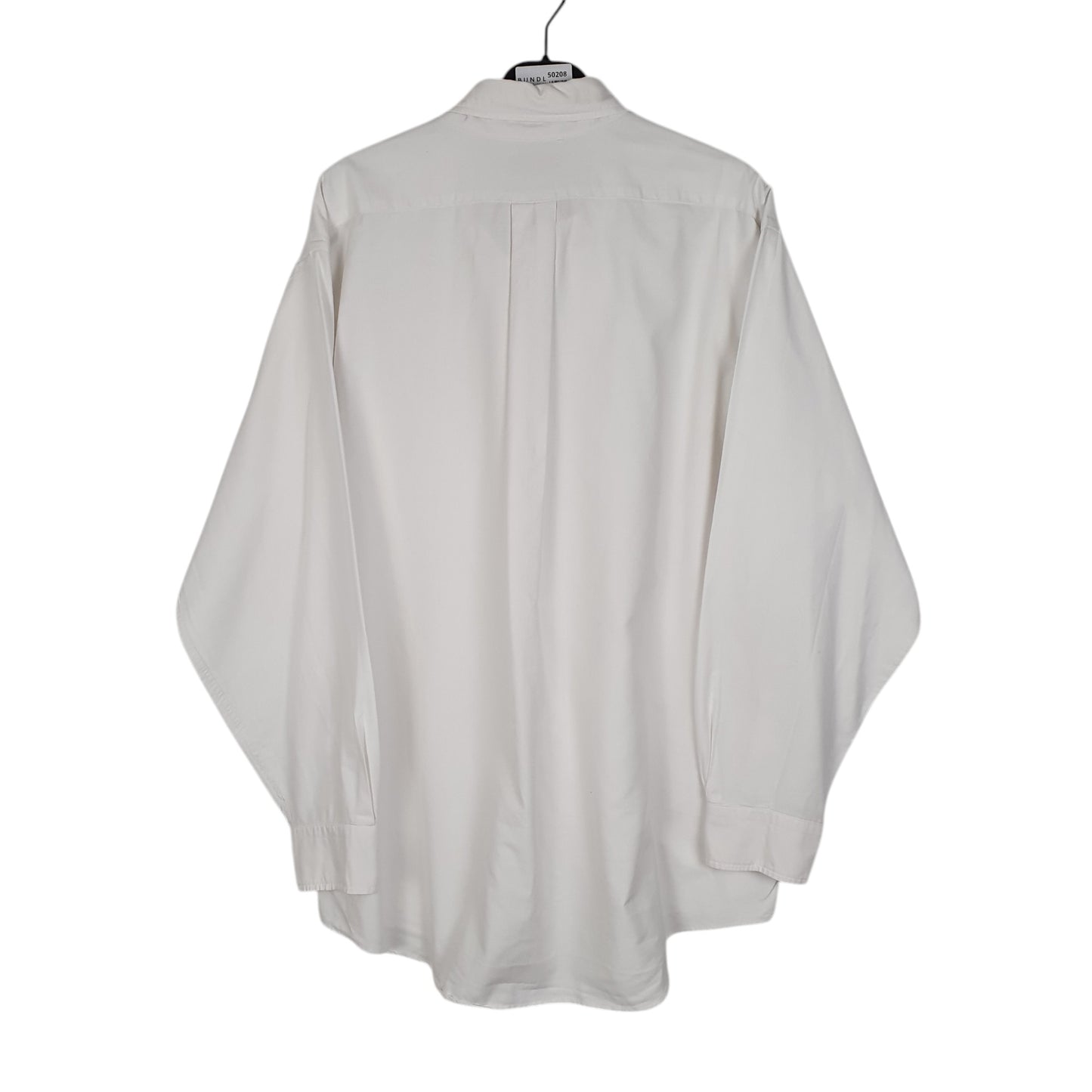 Mens White L.L.Bean Vintage 90s Made In USA  Shirt