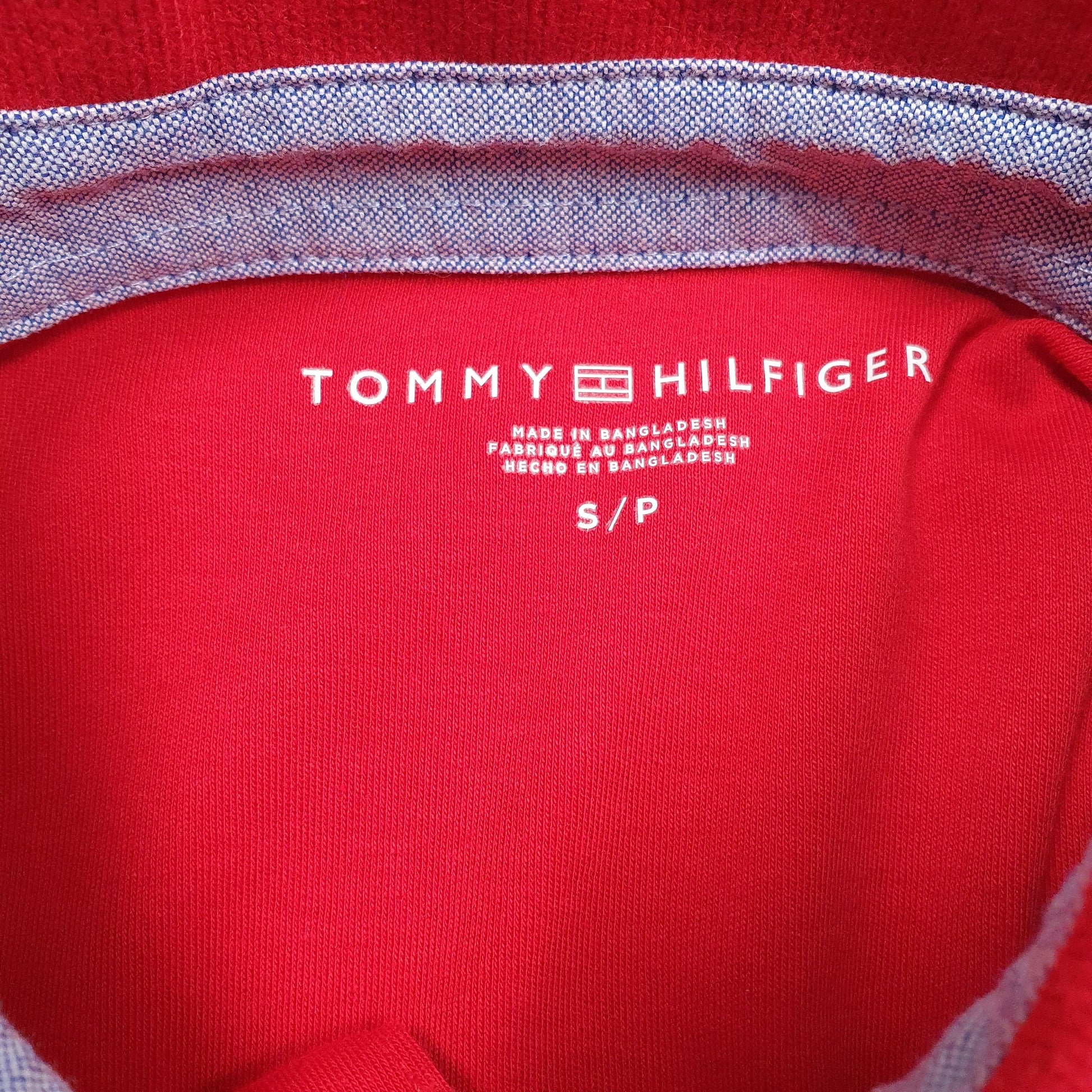 Mens Red Tommy Hilfiger   Polo Shirt