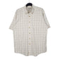 Mens Cream L.L.Bean  Short Sleeve Shirt