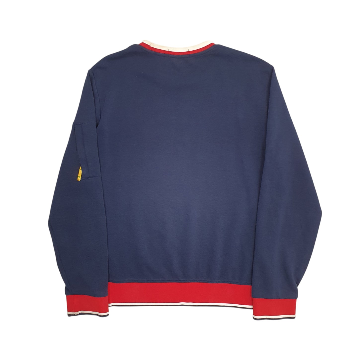 Mens Navy Polo Ralph Lauren Hi Tech Vintage 90s Crewneck Jumper