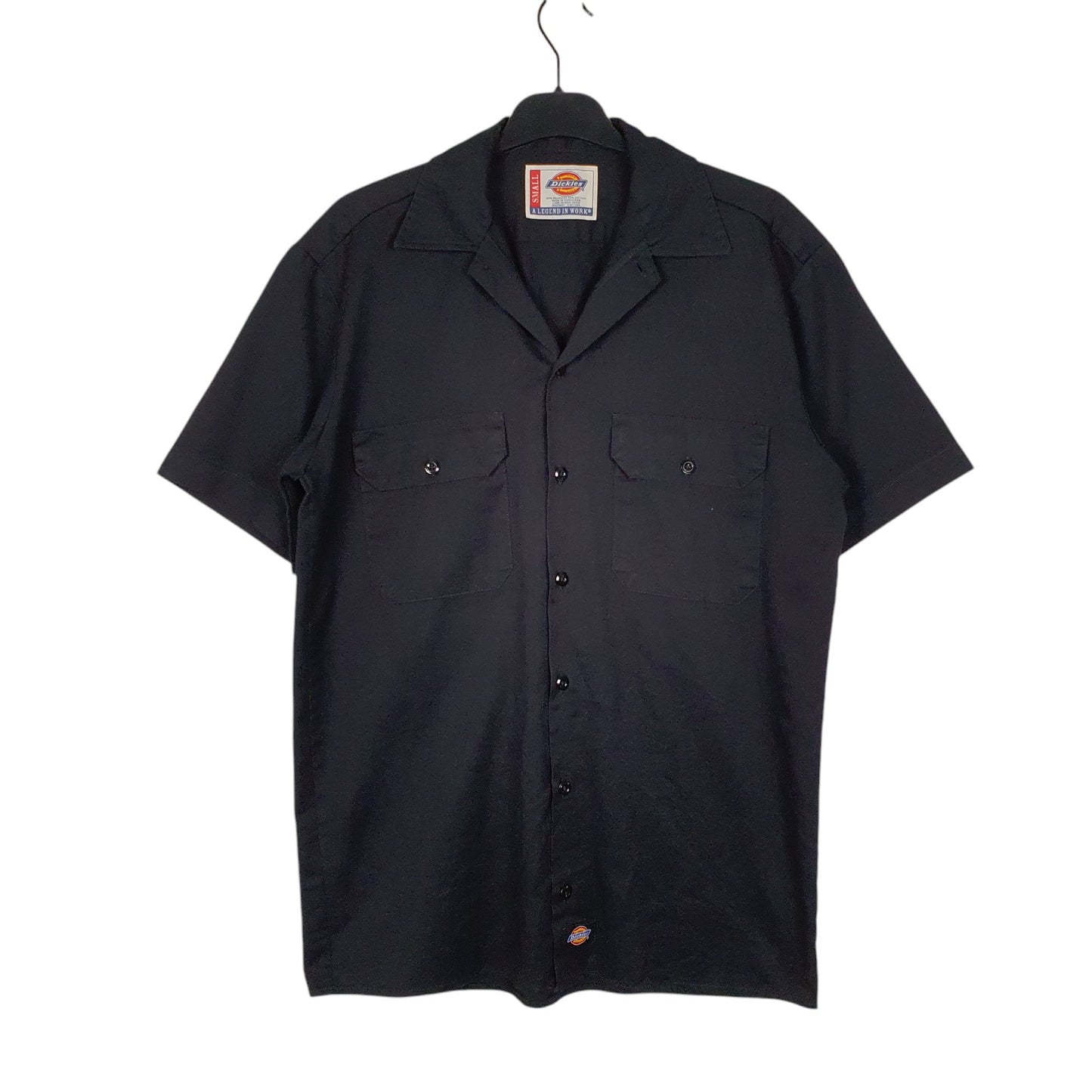 Mens Black Dickies  Short Sleeve Shirt