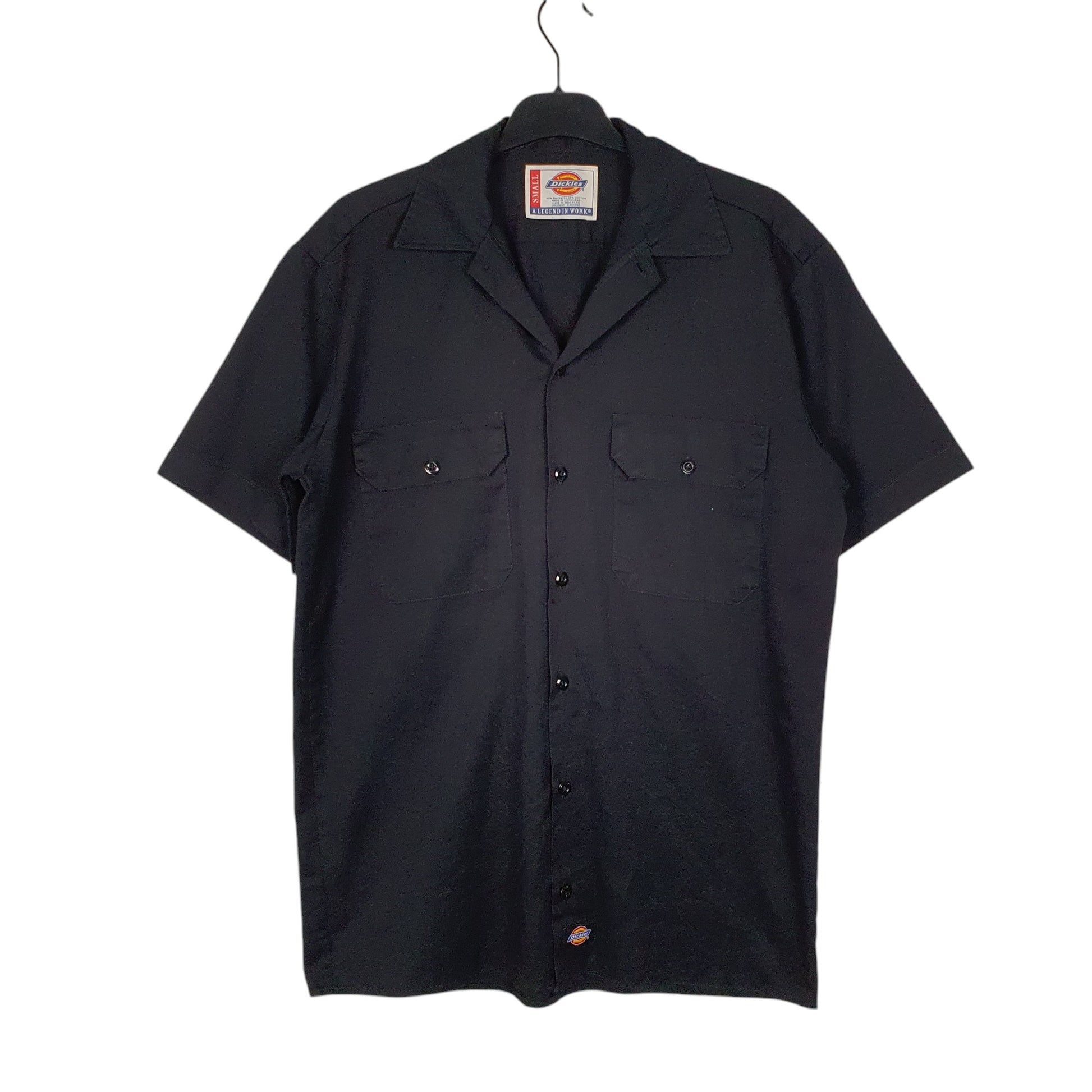 Mens Black Dickies  Short Sleeve Shirt