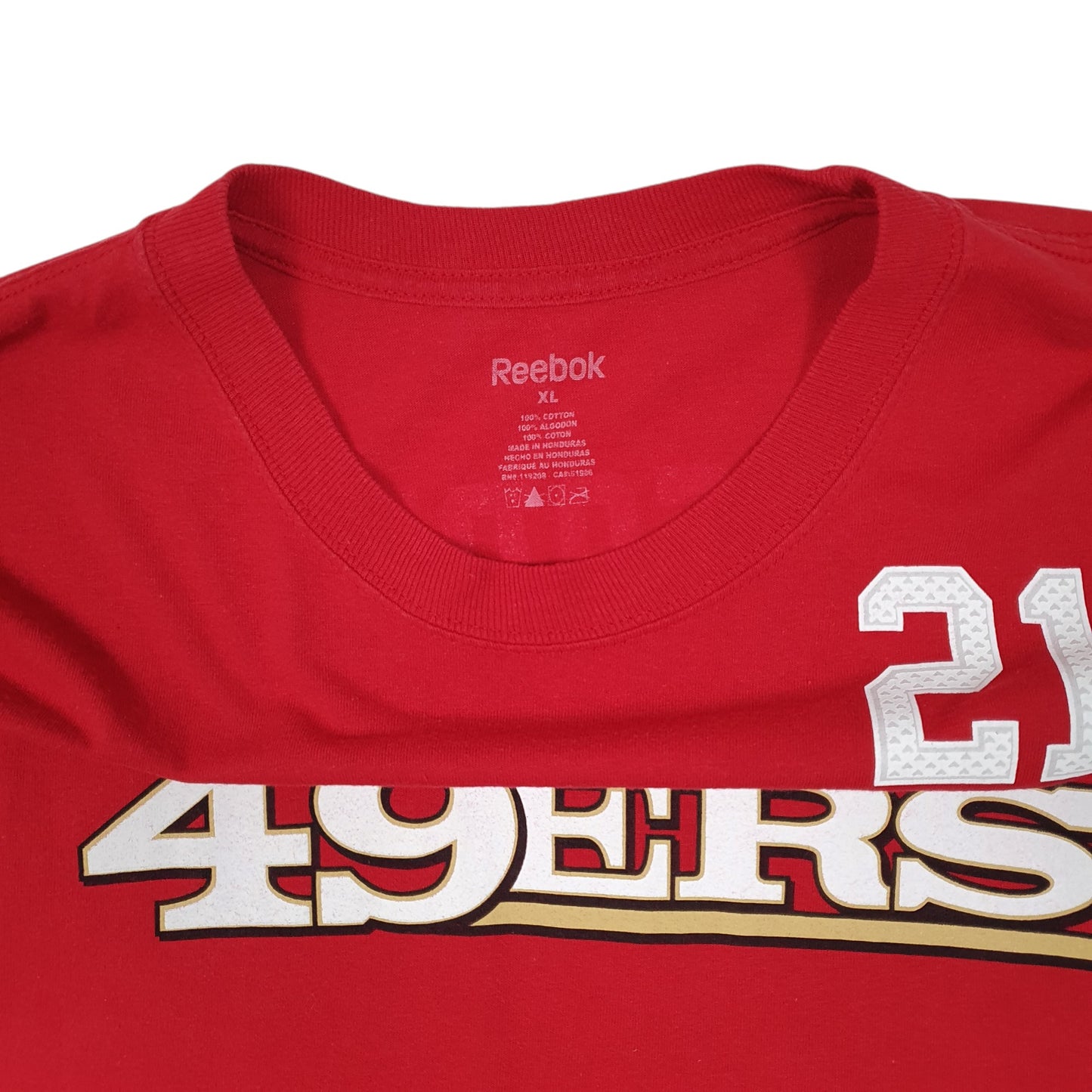 Mens Red Reebok San Francisco 49ers NFL Gore  T Shirt