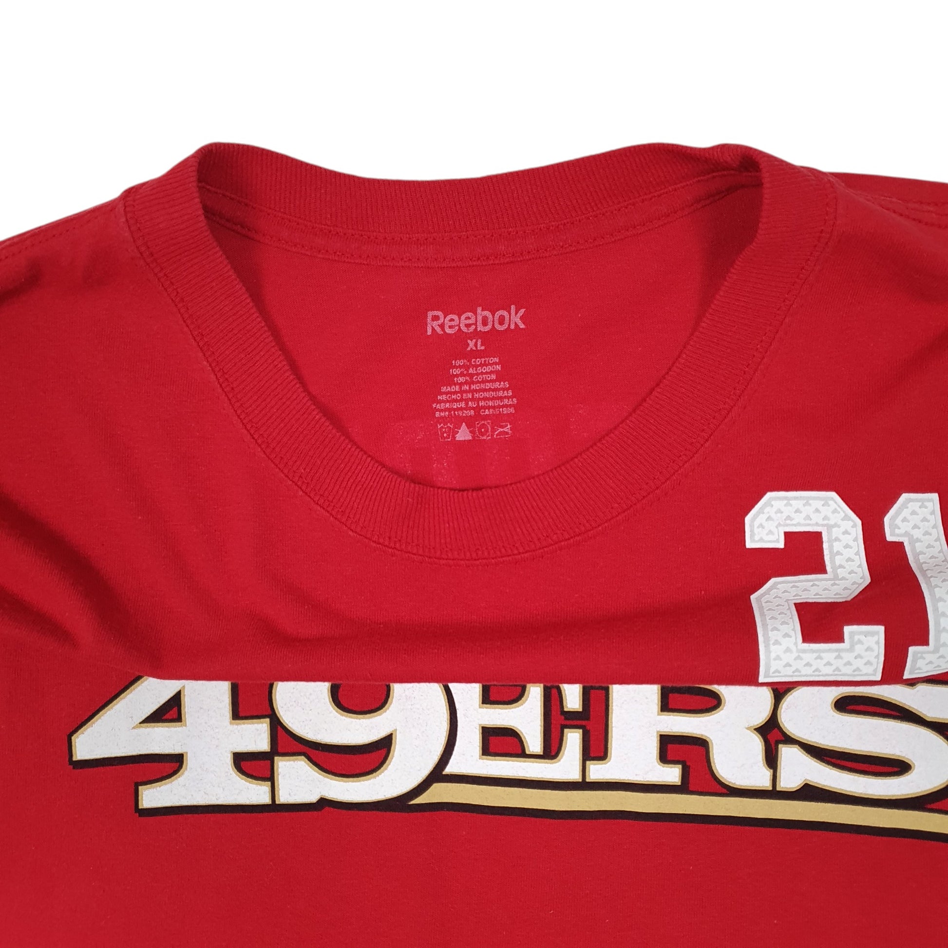 Mens Red Reebok San Francisco 49ers NFL Gore  T Shirt