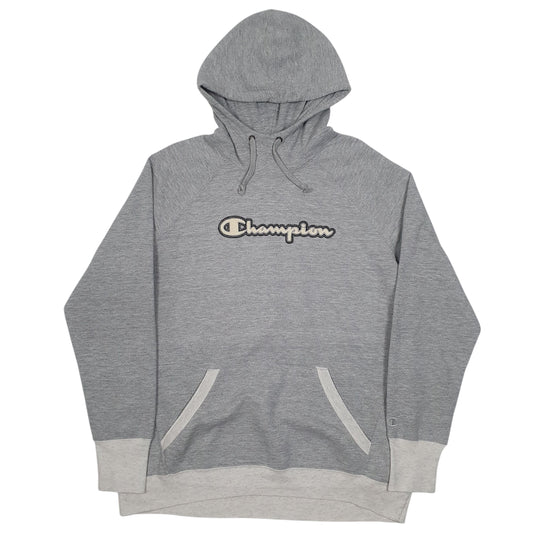 Mens Grey Champion  Hoodie Jumper