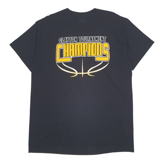 Mens Black Gildan  Short Sleeve T Shirt