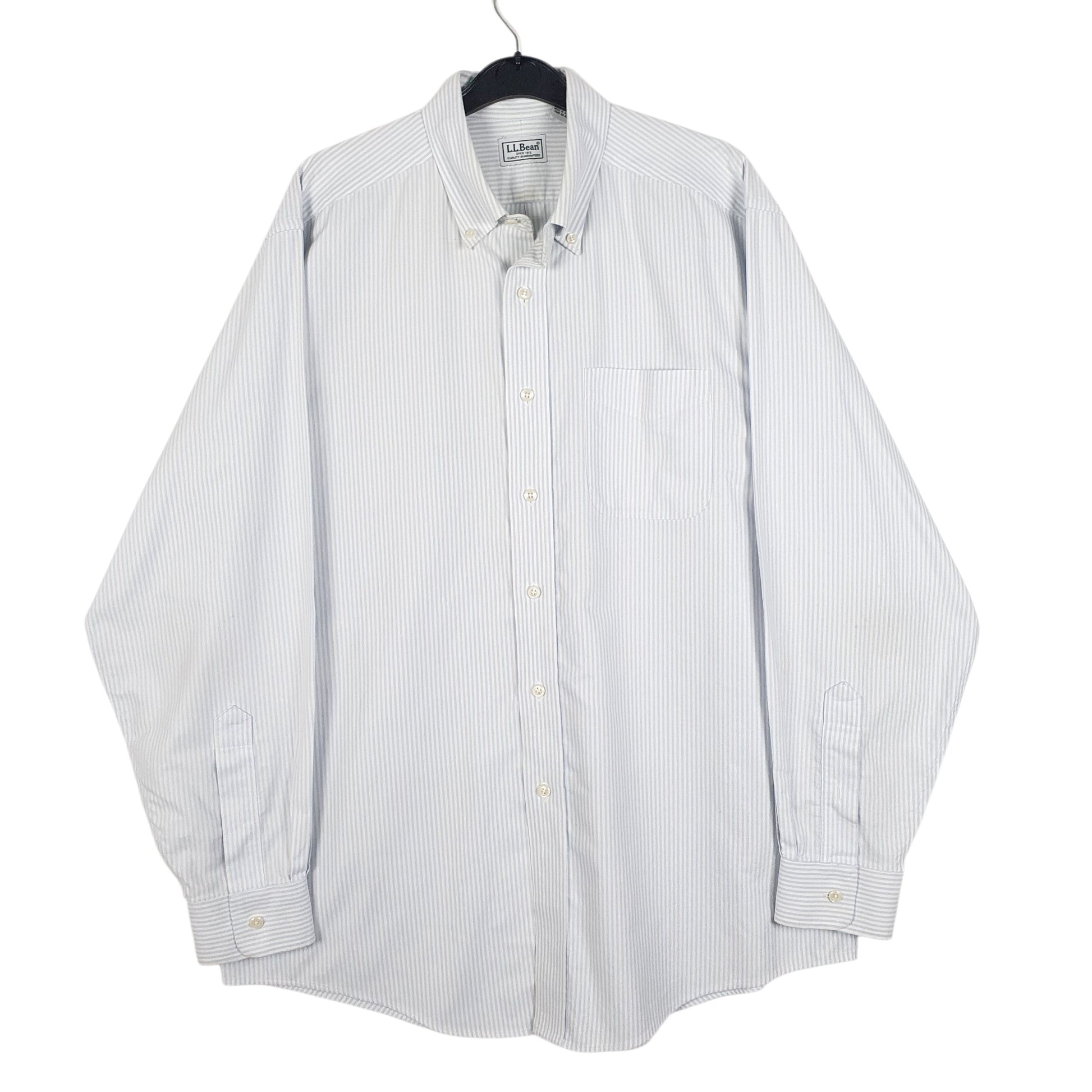 Mens Blue L.L.Bean  Long Sleeve Shirt