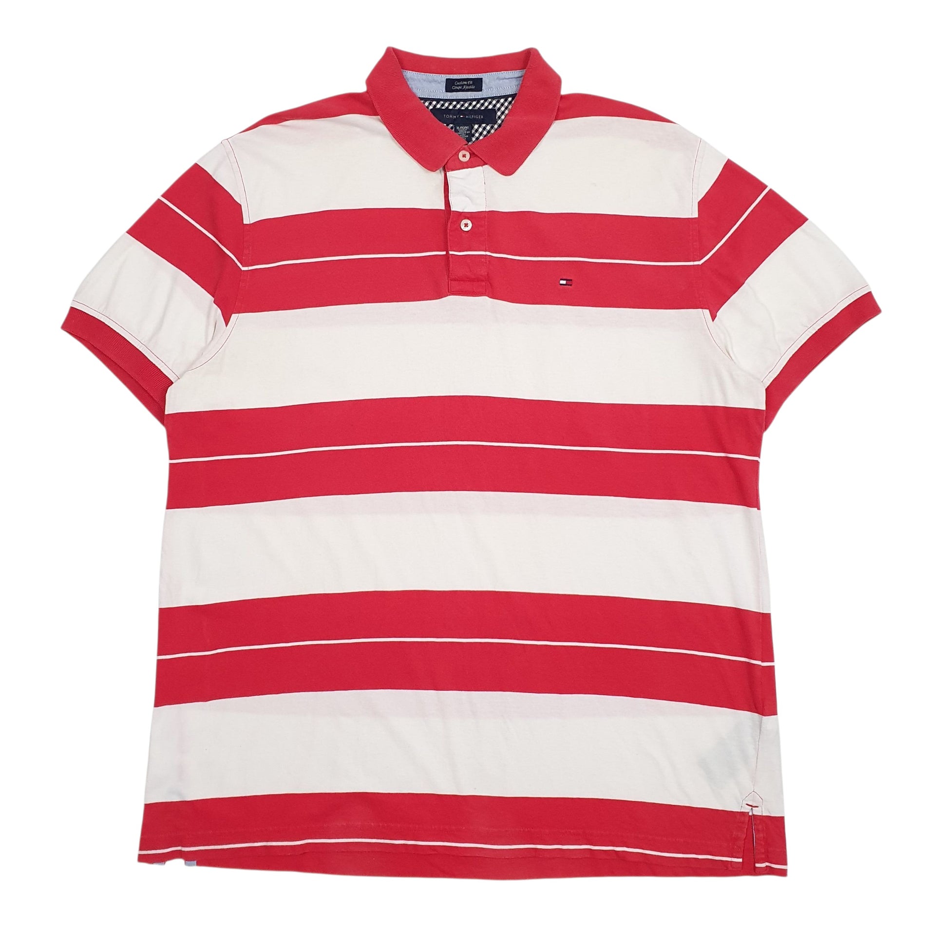 Mens White Tommy Hilfiger  Short Sleeve Polo Shirt