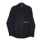 Mens Black Zara Corduroy Long Sleeve Shirt