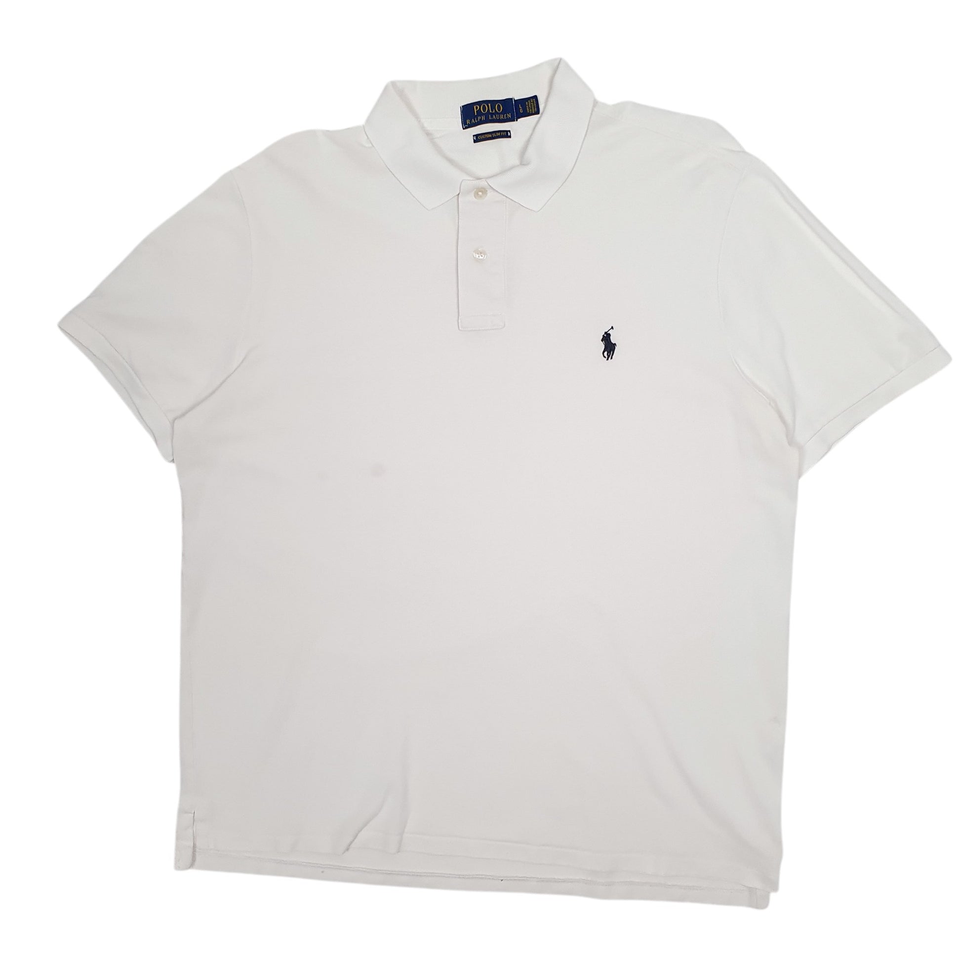 Mens White Polo Ralph Lauren  Short Sleeve Polo Shirt