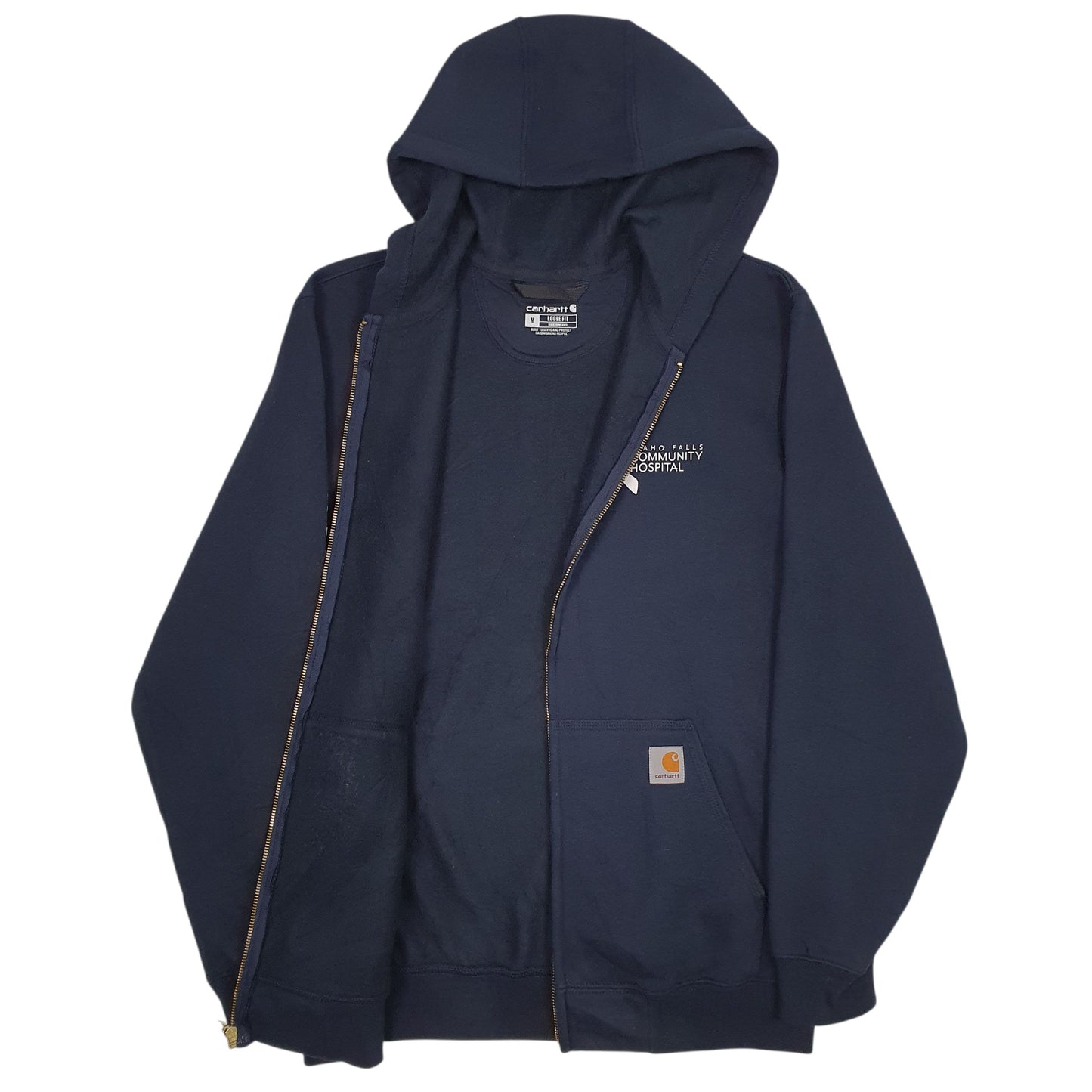 Mens Navy Carhartt  Full Zip Jumper