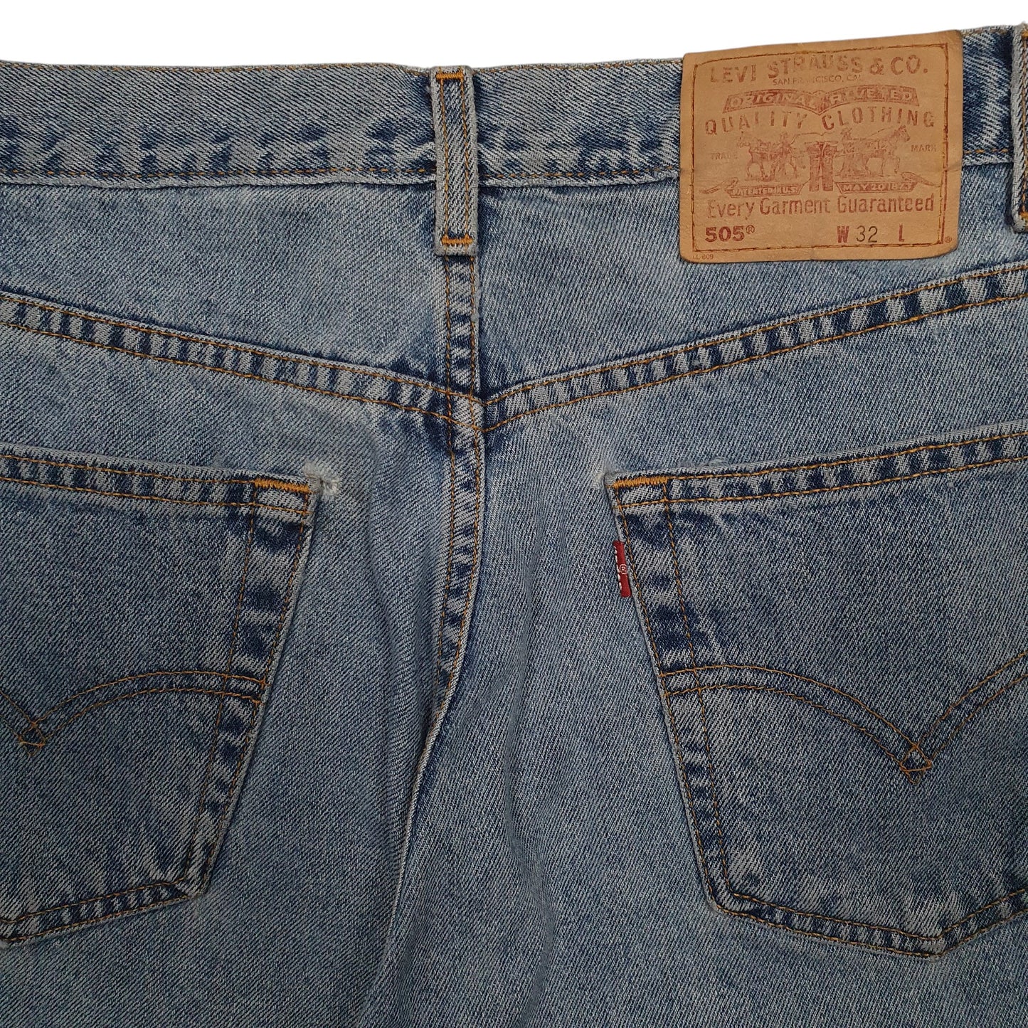 Mens Blue Levis 505 Vintage 90s  Shorts