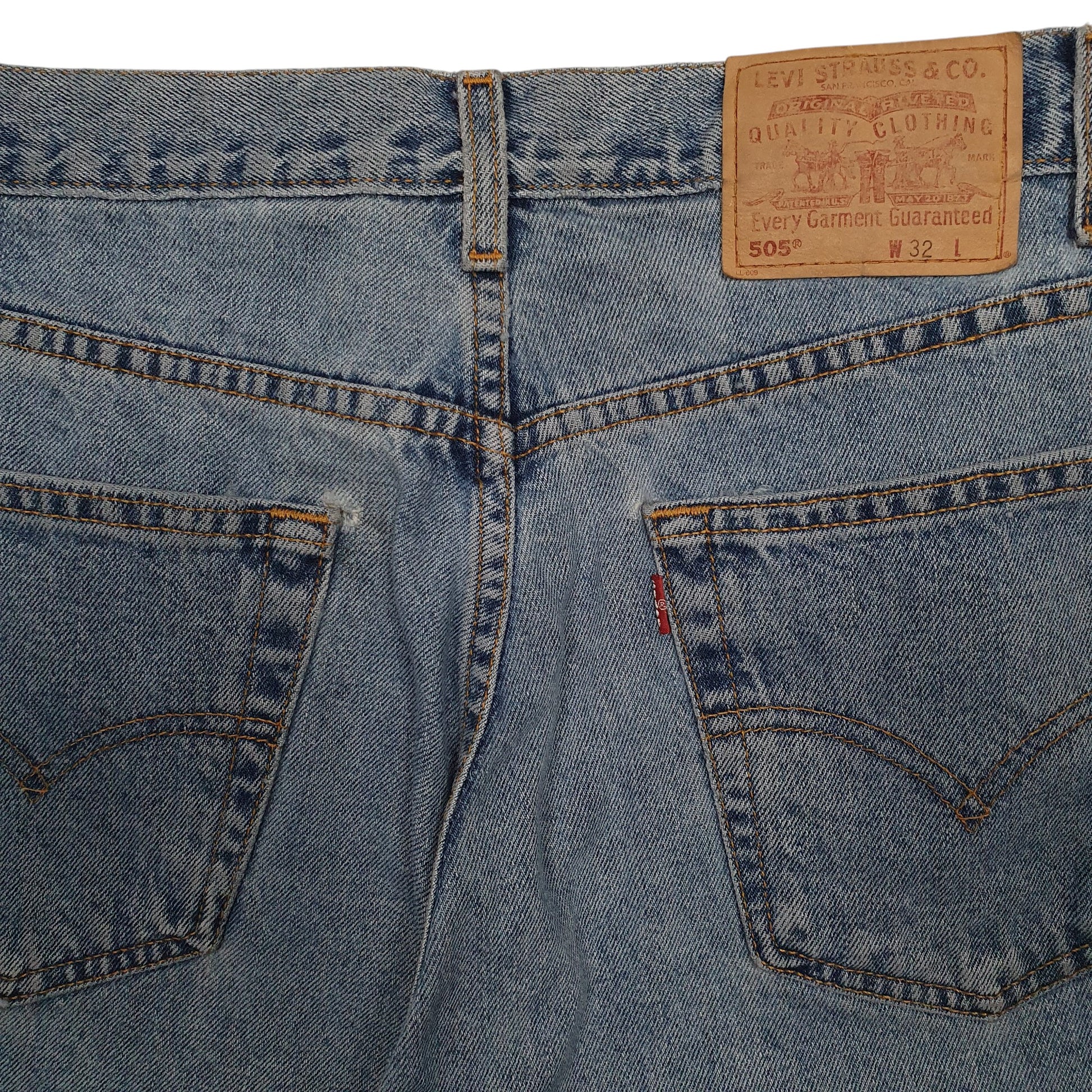 Mens Blue Levis 505 Vintage 90s  Shorts