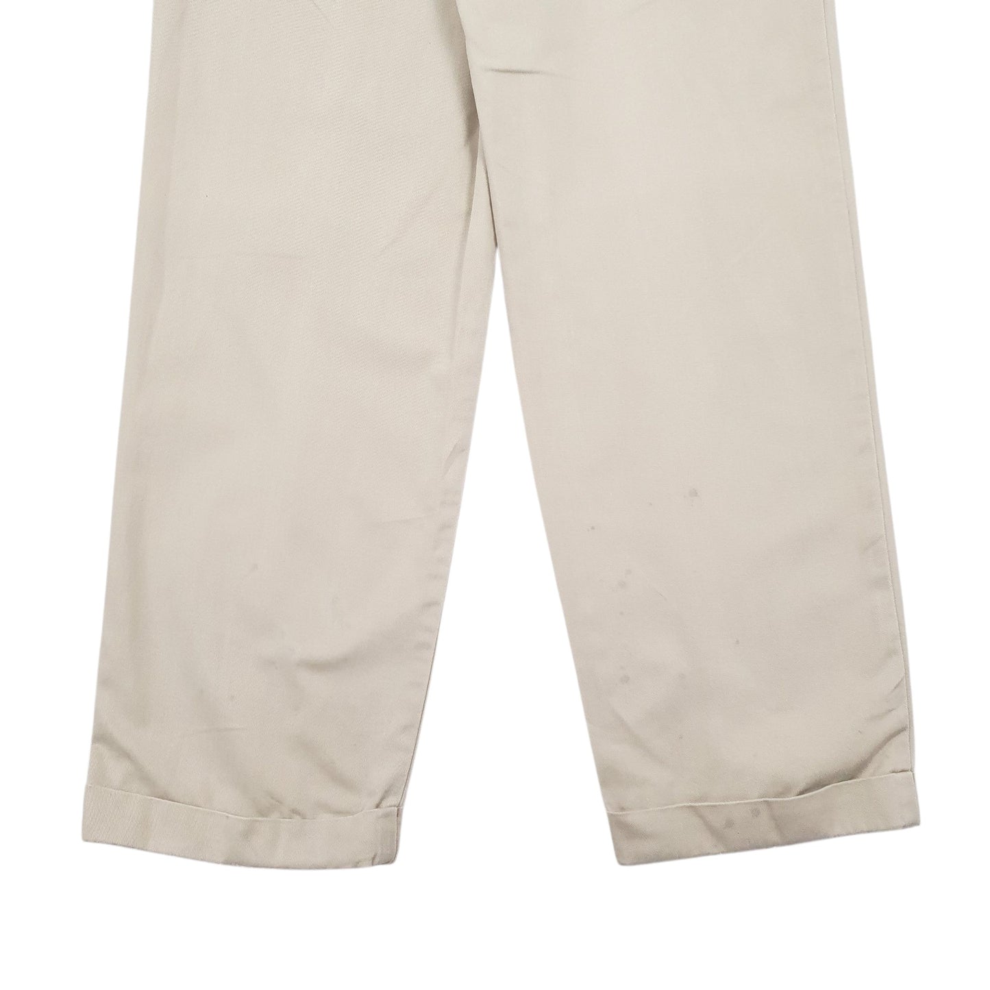 Mens Beige Polo Ralph Lauren Vintage 90s Double Pleated Hammond Pant  Trousers