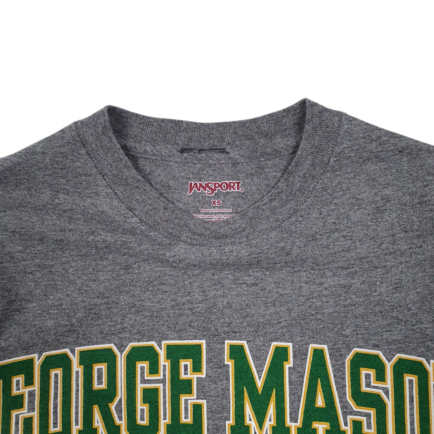 Mens Grey Jansport George Mason University  T Shirt