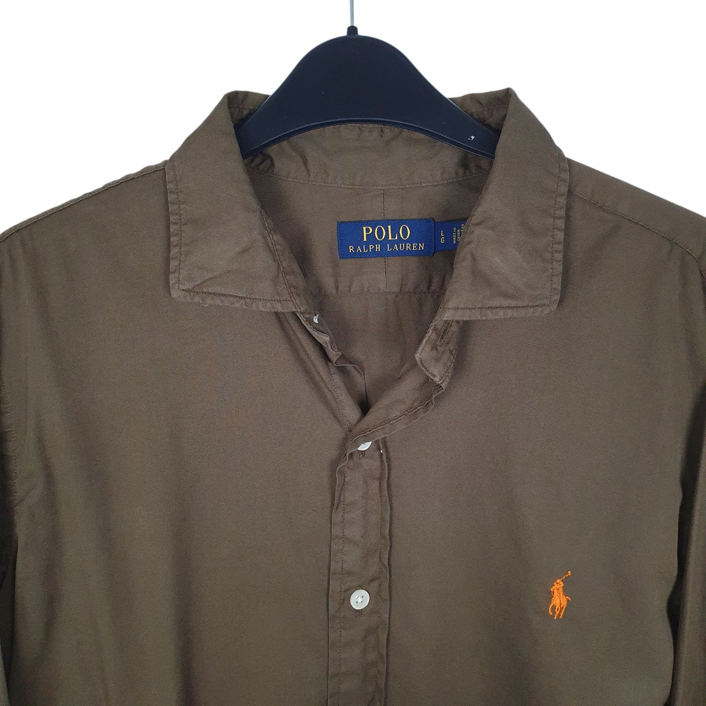Mens Khaki Polo Ralph Lauren   Shirt