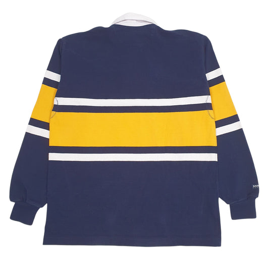 Mens Navy Barbarian NFL Los Angeles Rams  Polo Shirt