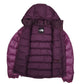 Womens Purple The North Face Nuptse Hooded  Coat