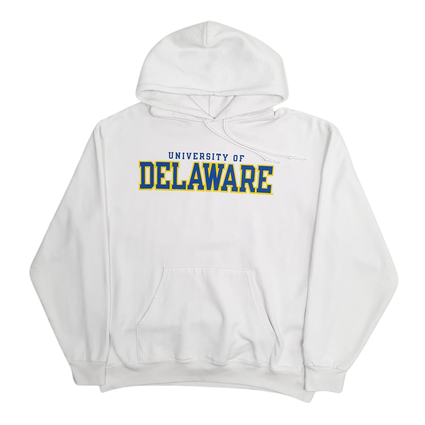 Mens White Champion Delaware Hoodie Jumper