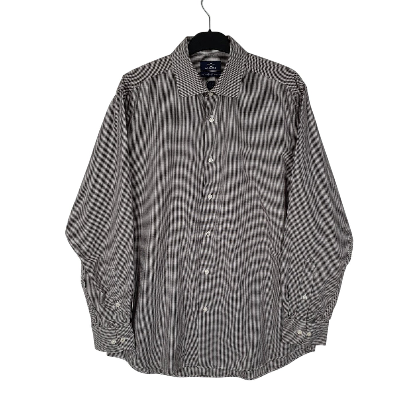 Mens Brown Dockers  Long Sleeve Shirt