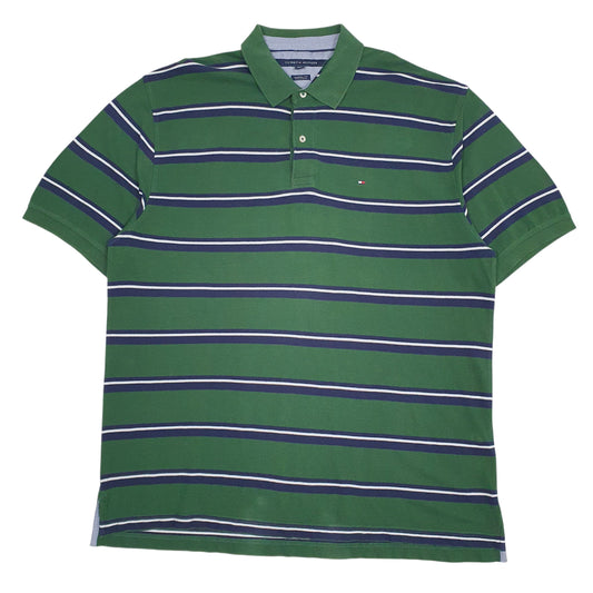 Mens Green Tommy Hilfiger  Short Sleeve Polo Shirt