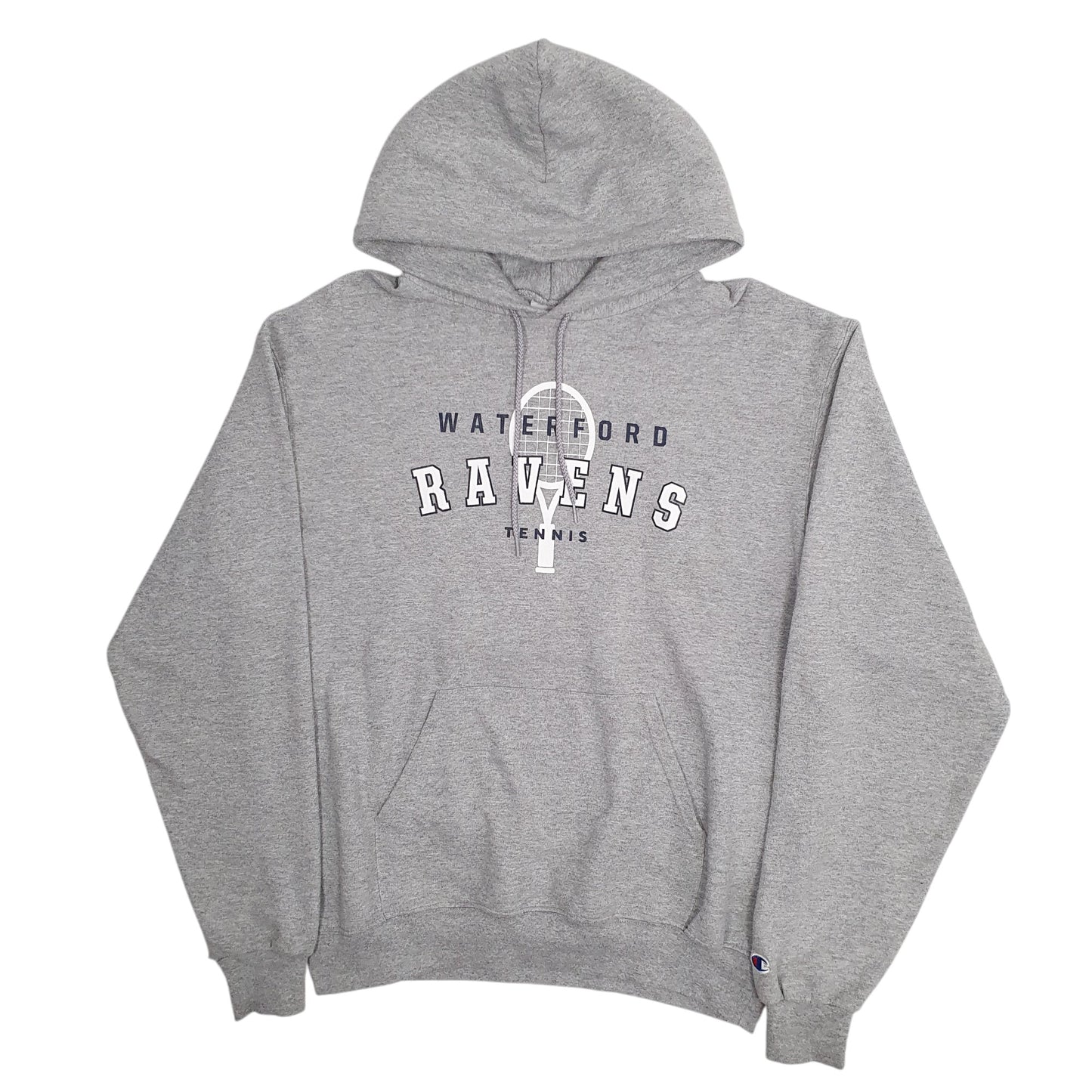 Mens Grey Champion Tennis Hoodie Jumper
