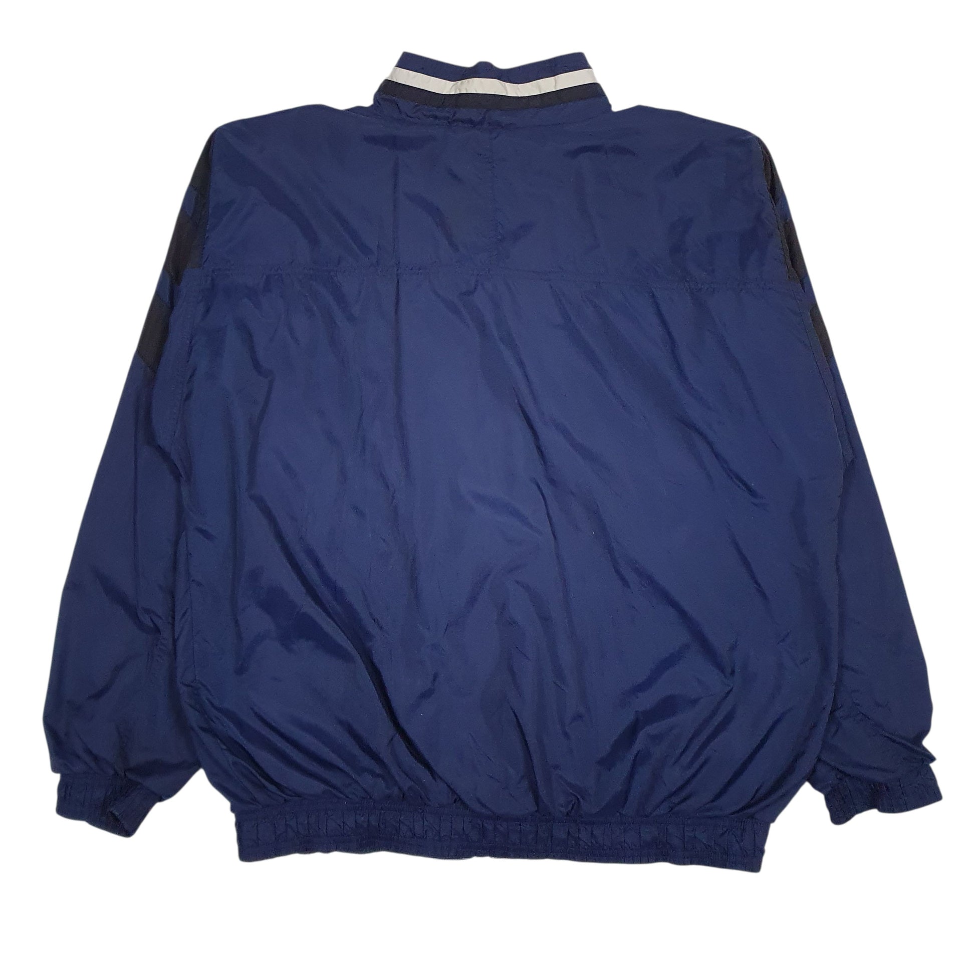 Mens Navy Adidas Vintage 90s Hoodie Coat