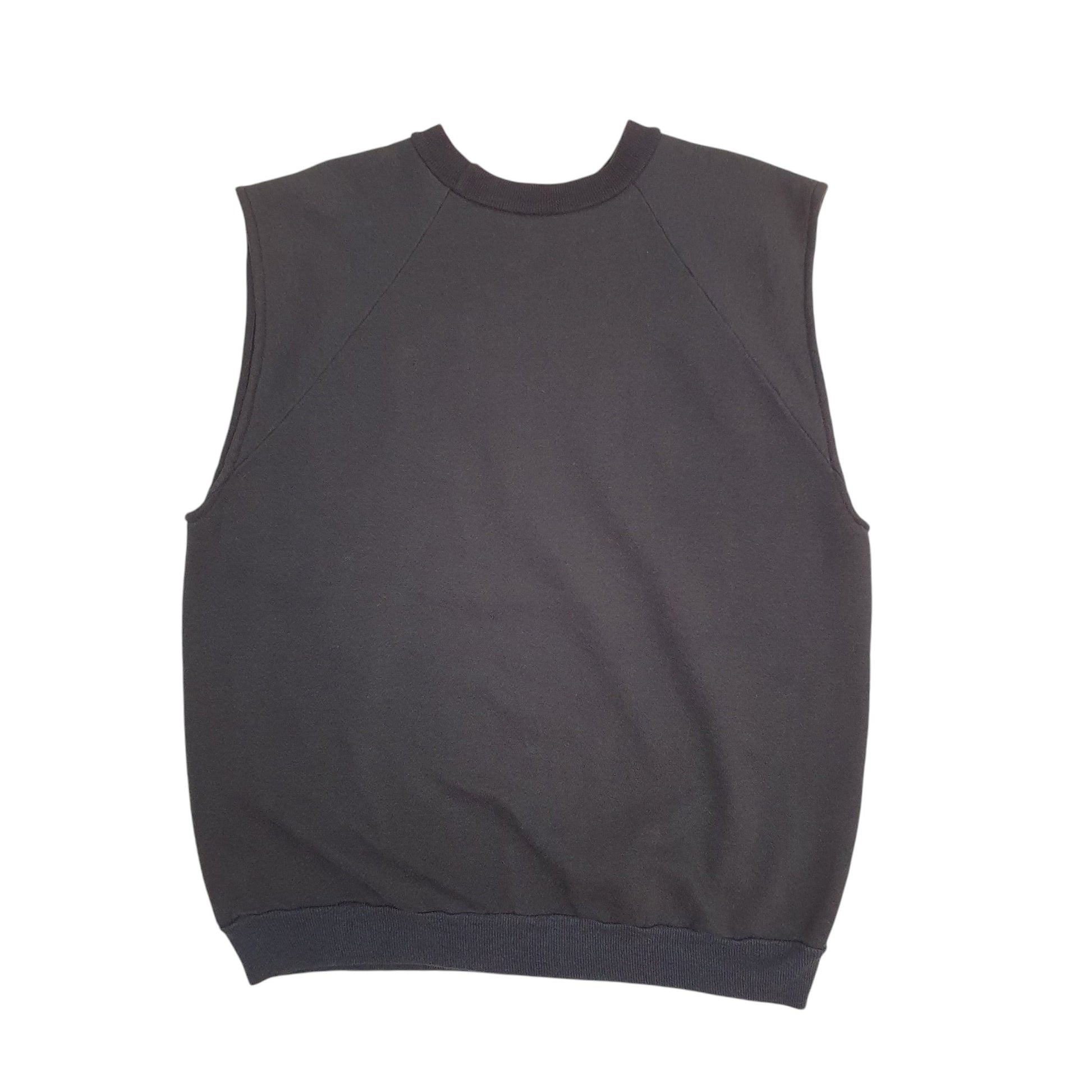 Mens Black Street Scenes Vest Vintage 90s Chicago Bulls NBA Basketball Crewneck Jumper