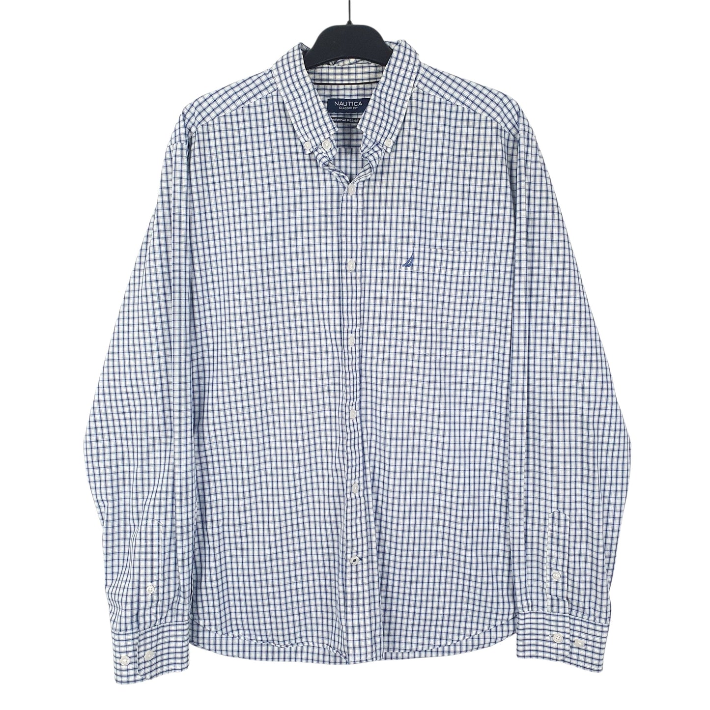 Mens Blue Nautica  Long Sleeve Shirt