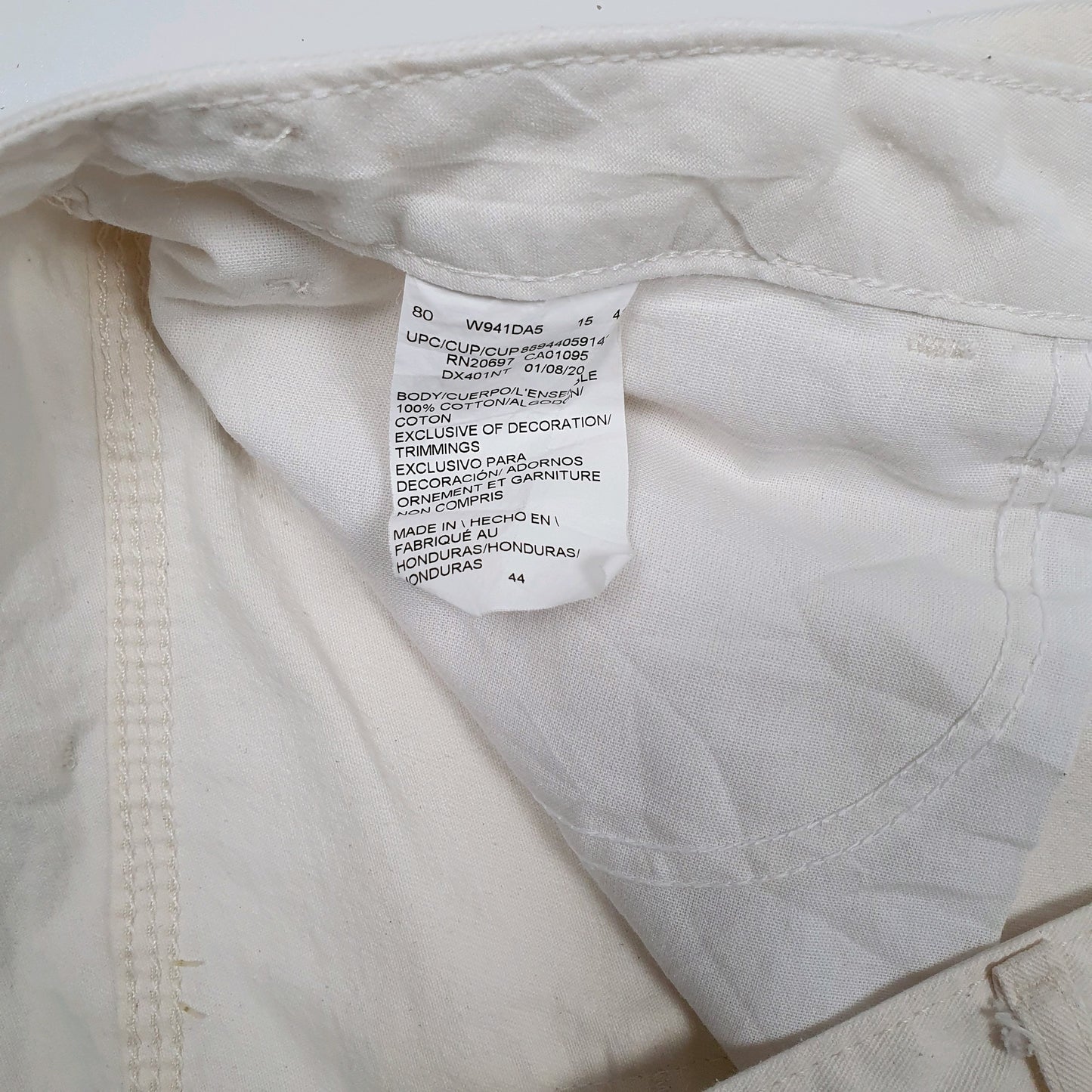 Mens Cream Dickies  Full Zip Shorts