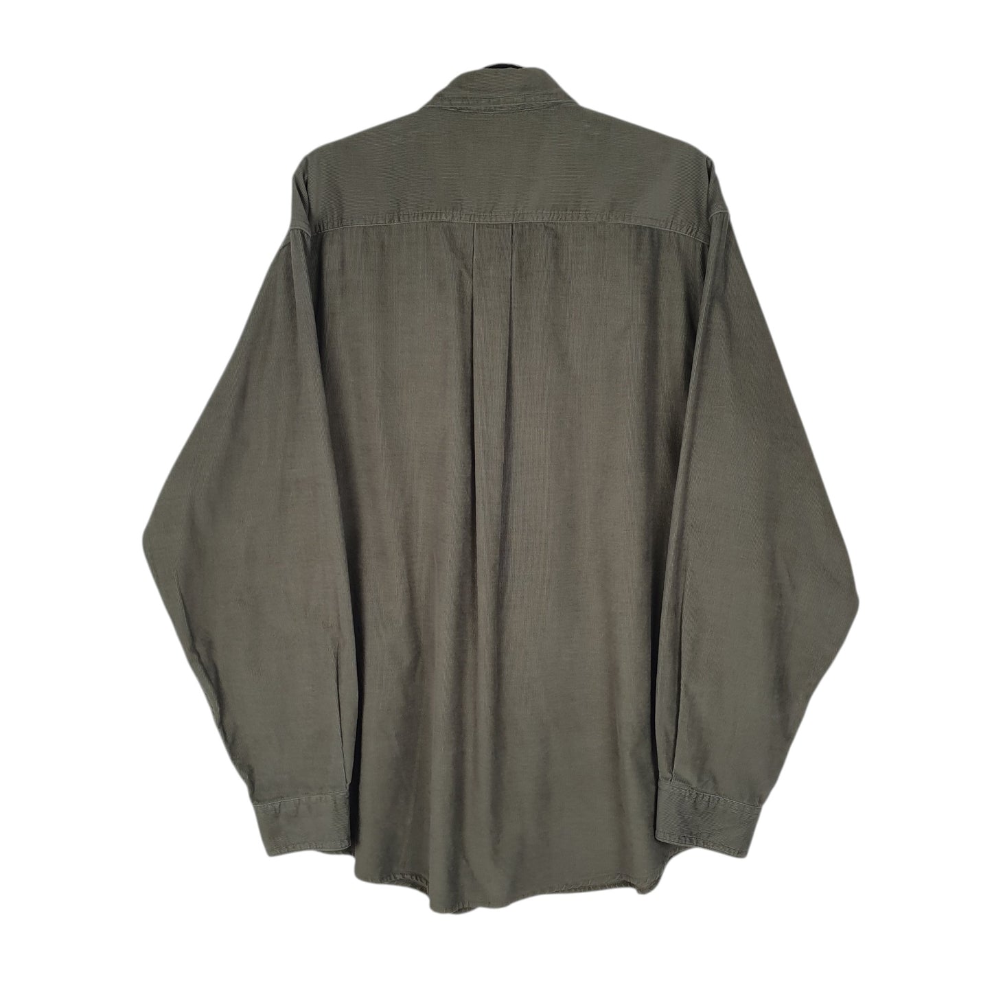 Mens Green L.L.Bean Corduroy  Shirt