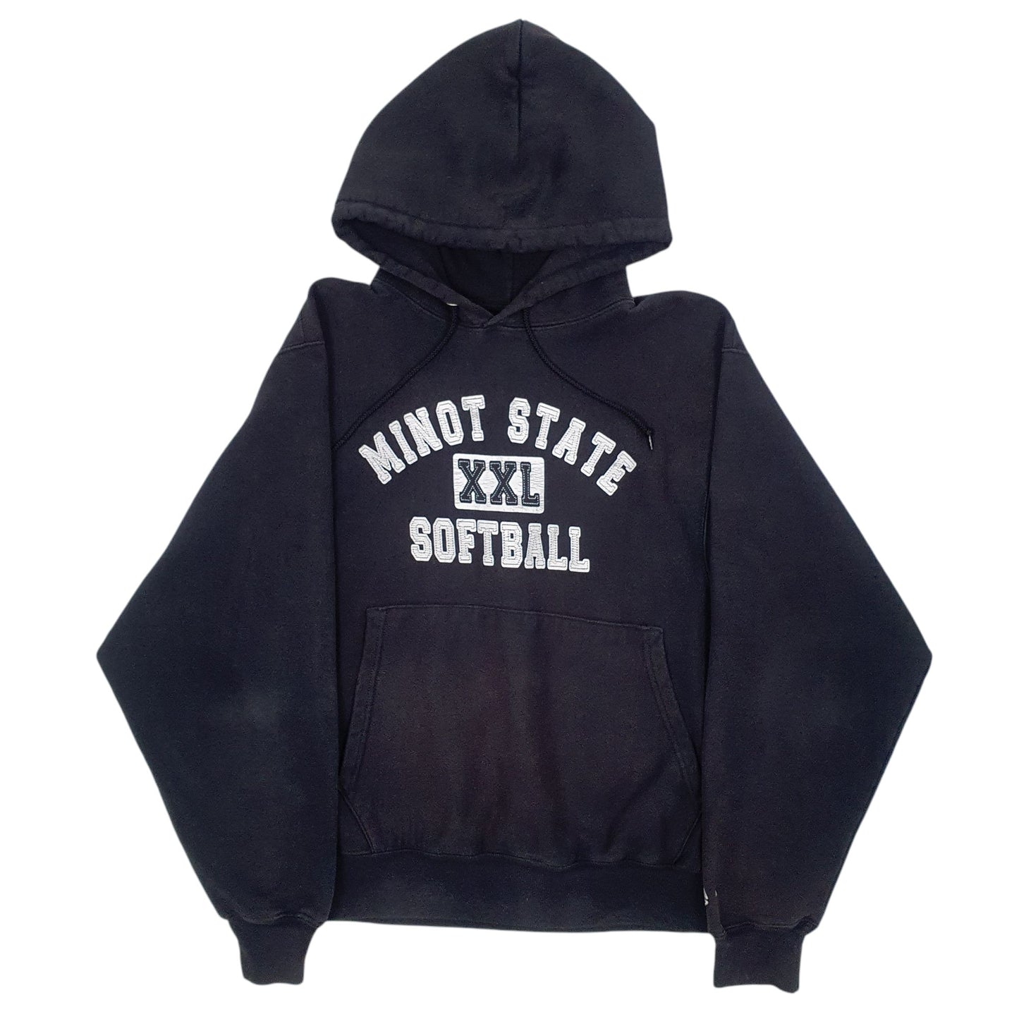 Mens Black Champion Reverse Weave Vintage 90s 00s Hoodie Jumper