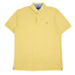 Mens Yellow Tommy Hilfiger  Short Sleeve Polo Shirt