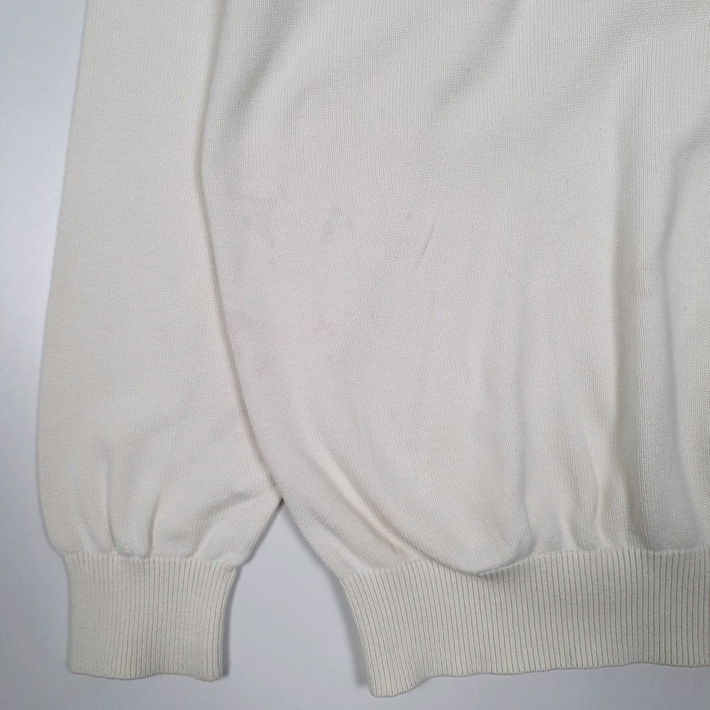 Mens White Tommy Hilfiger Vintage 00s Golf Crewneck Jumper