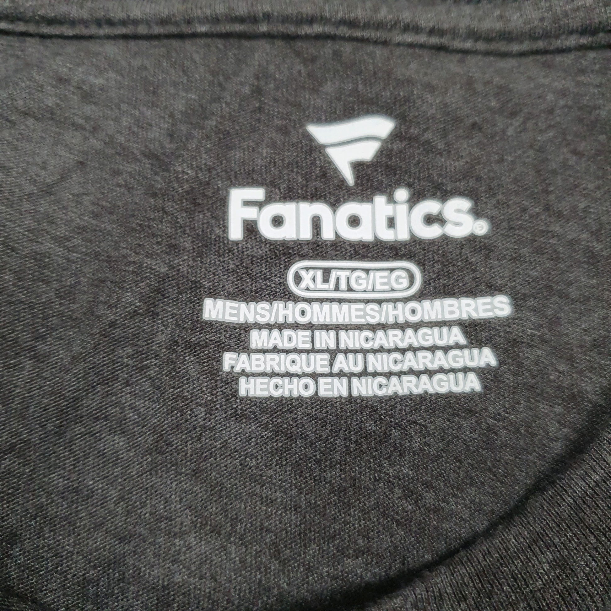 Mens Grey Fanatics   T Shirt