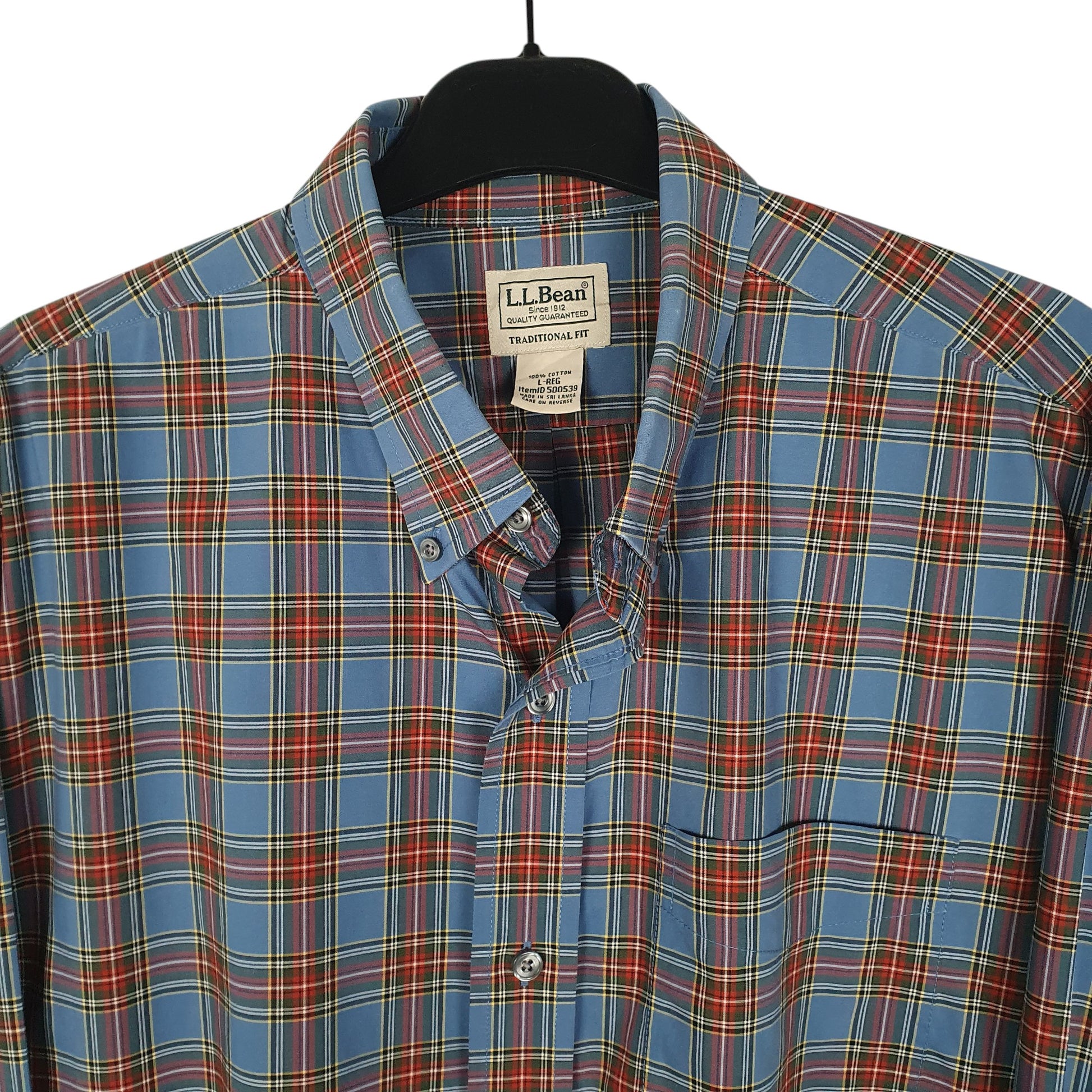 Mens Blue L.L.Bean   Shirt