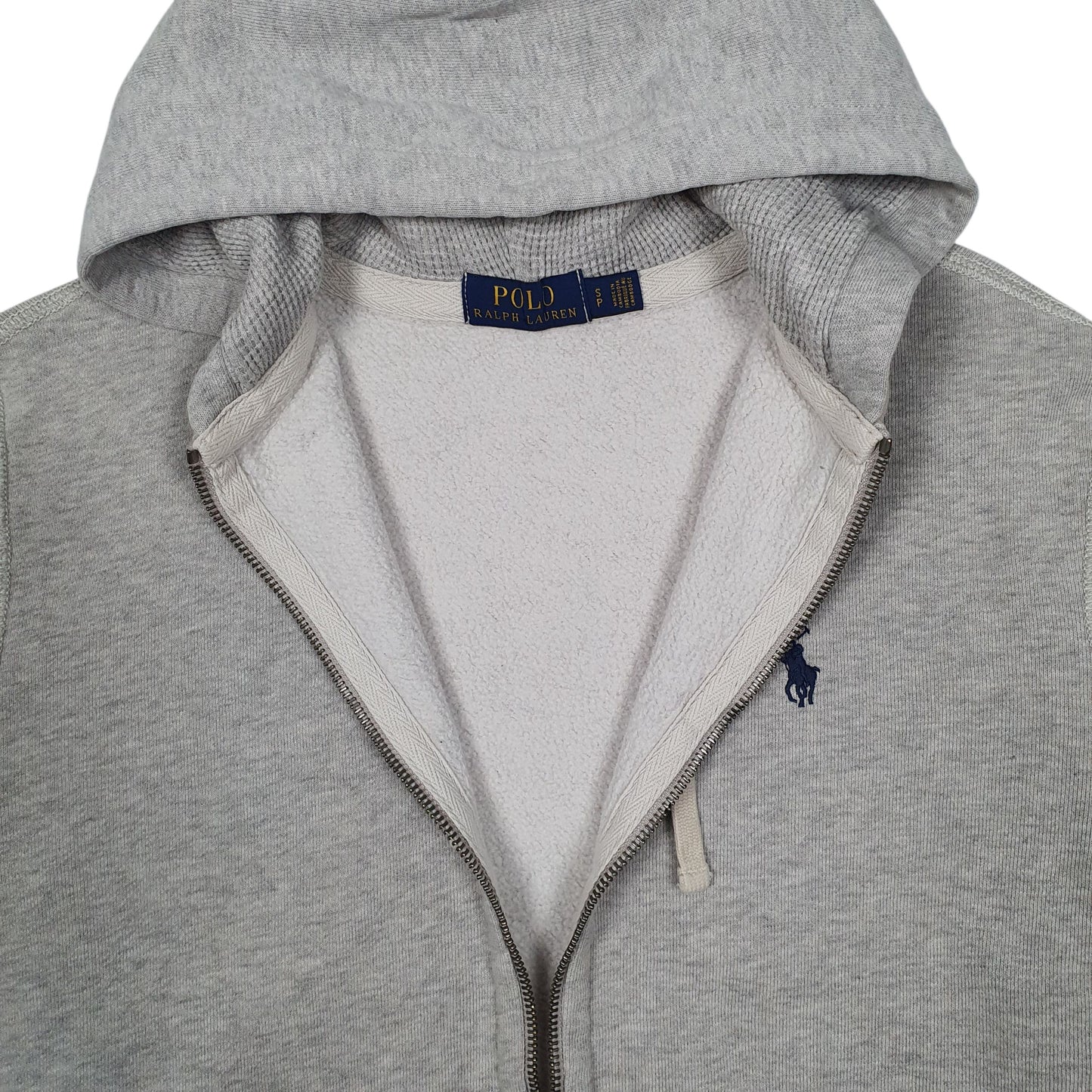 Mens Grey Polo Ralph Lauren Hoodie Full Zip Jumper