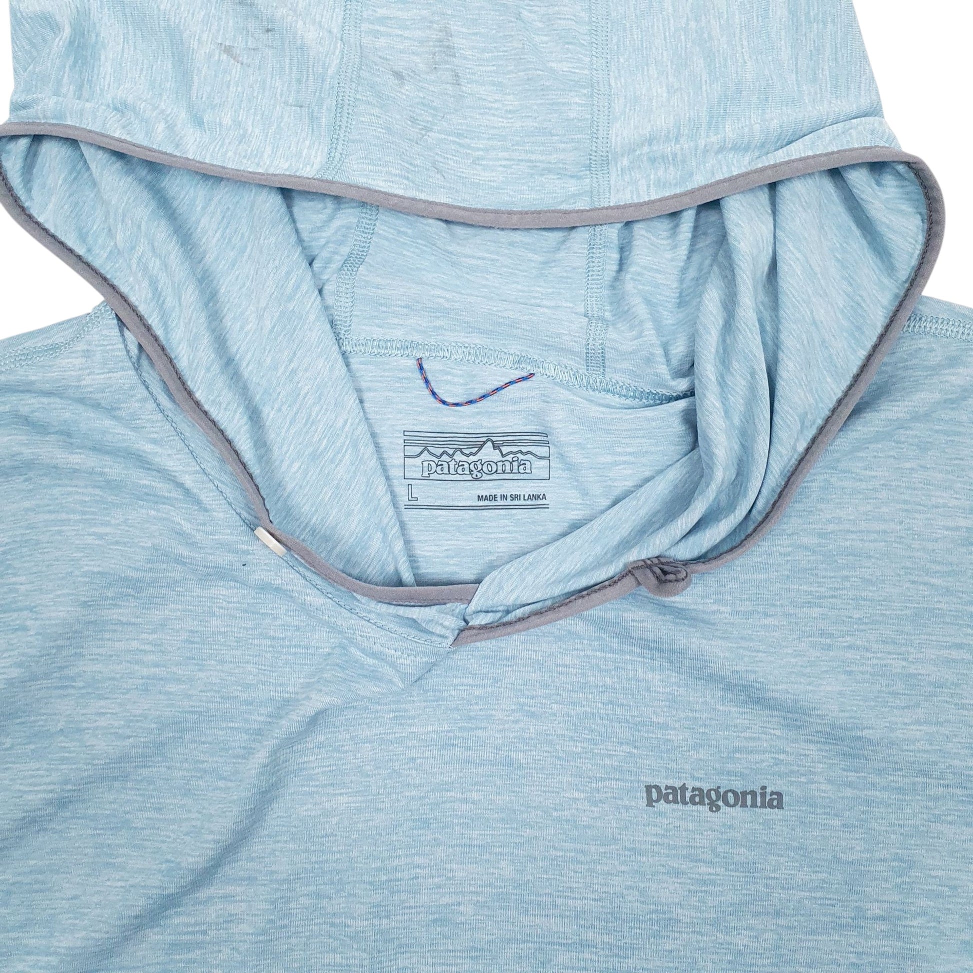 Mens Blue Patagonia Lightweight Tropic Comfort Hoodie Jumper