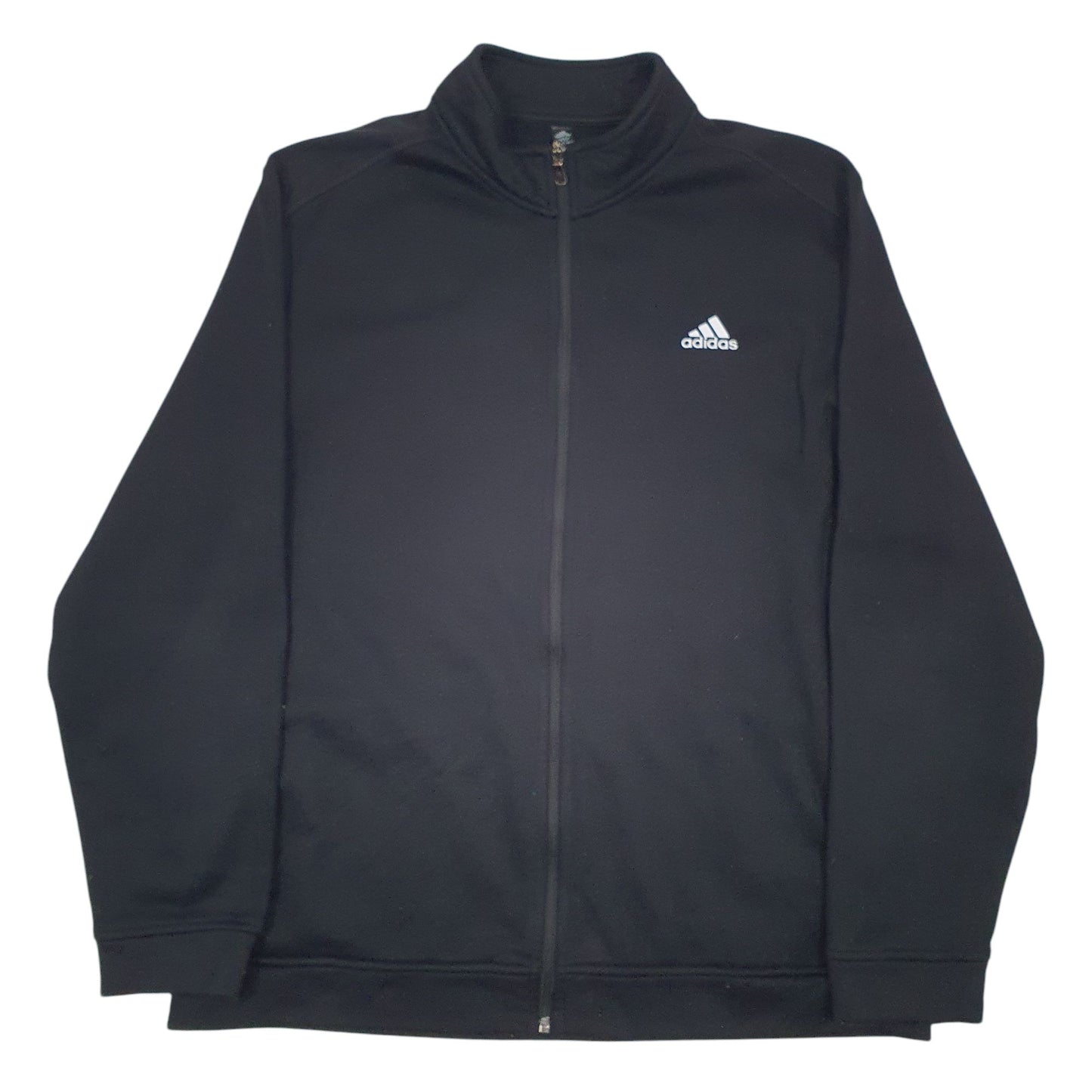 Mens Black Adidas  Full Zip Jumper