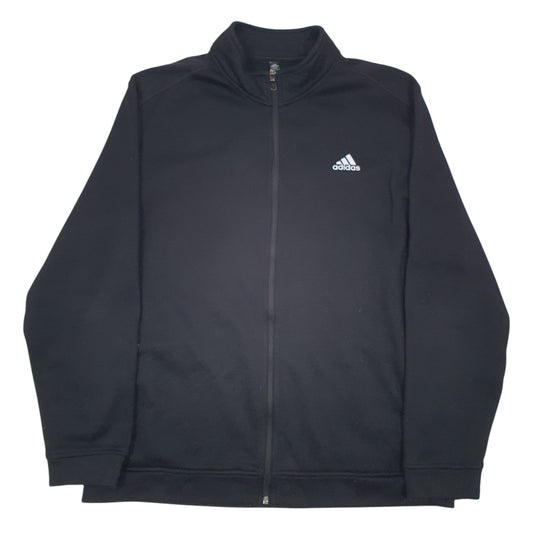 Mens Black Adidas  Full Zip Jumper