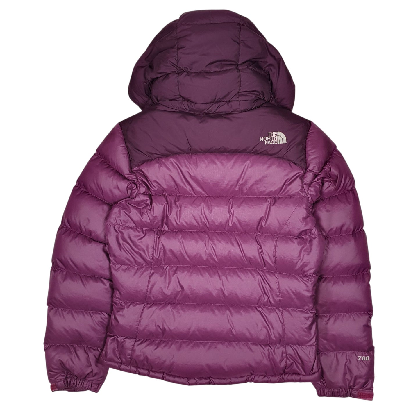 Womens Purple The North Face Nuptse Hooded  Coat