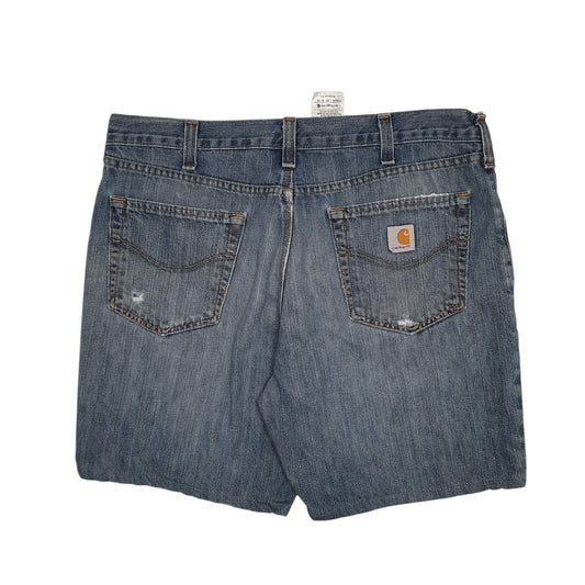 Mens Blue Carhartt   Shorts