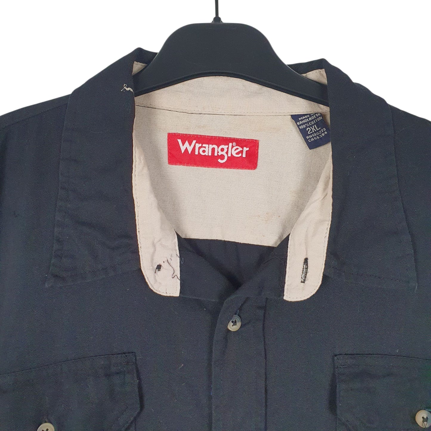 Mens Black Wrangler   Shirt