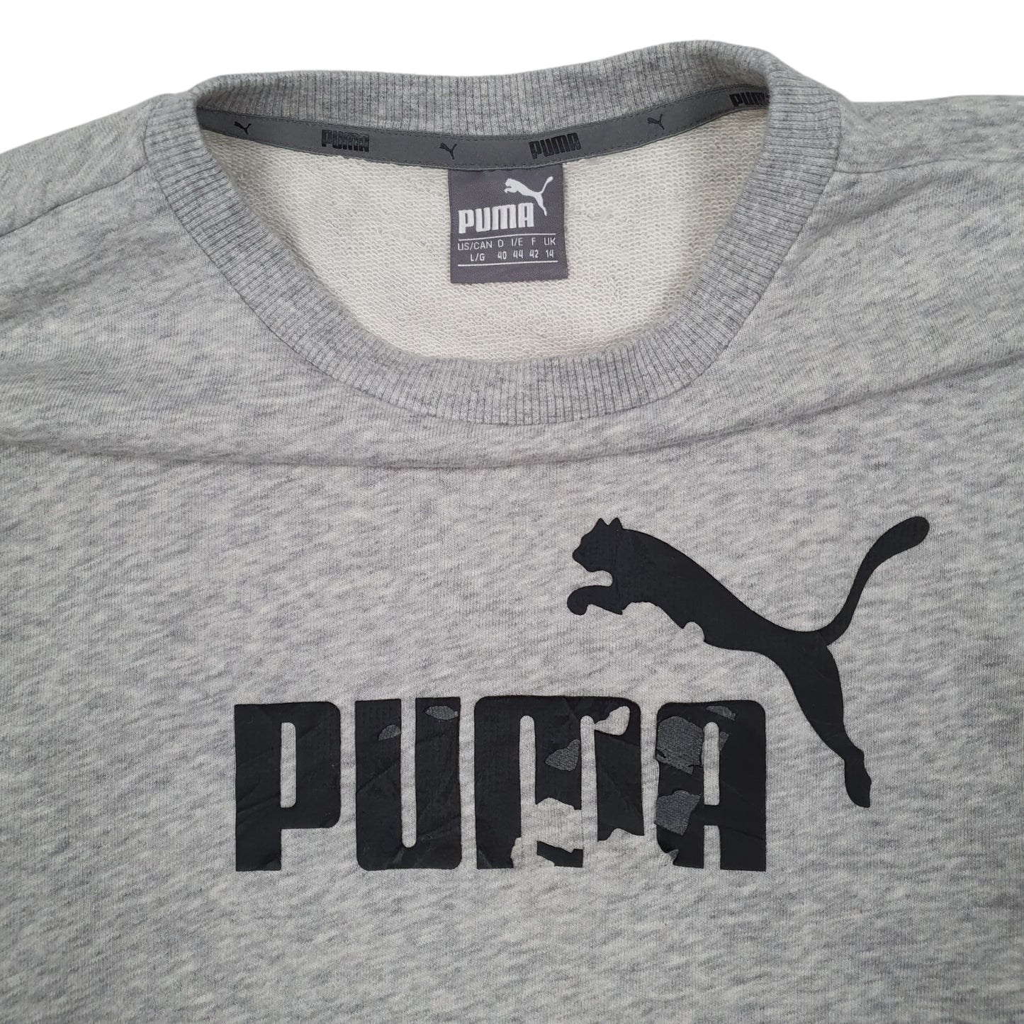 Womens Grey Puma  Crewneck Jumper