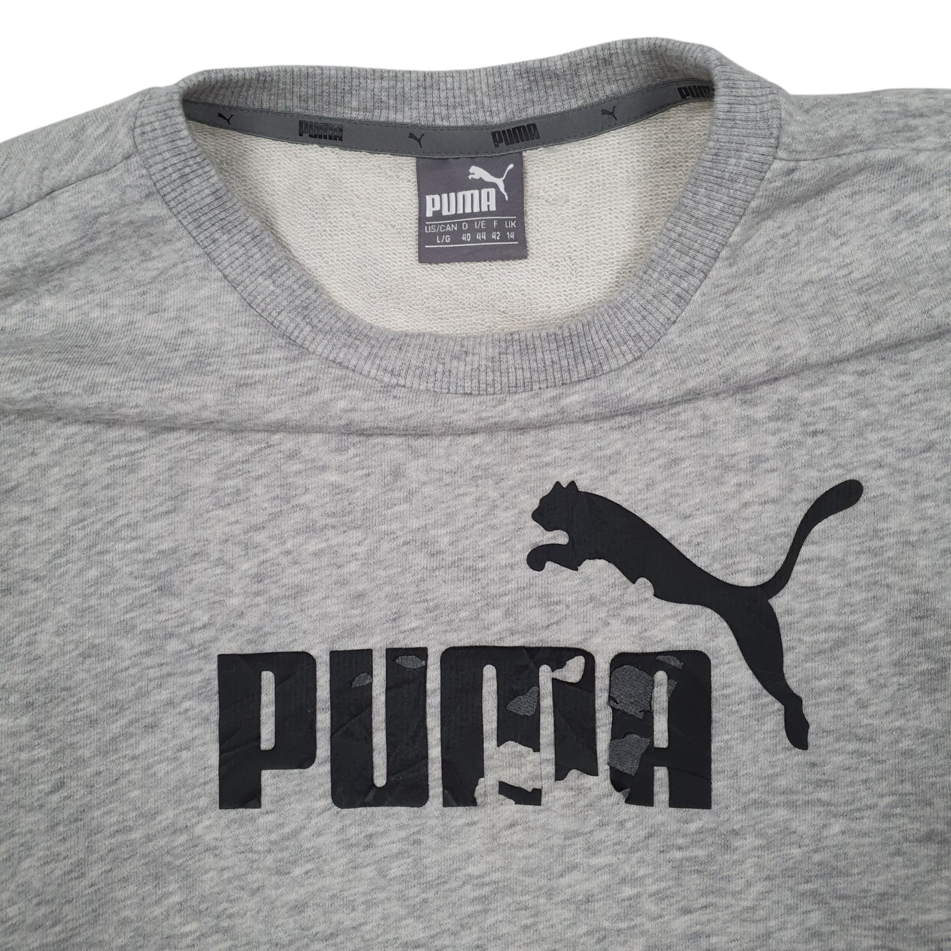 Womens Grey Puma  Crewneck Jumper