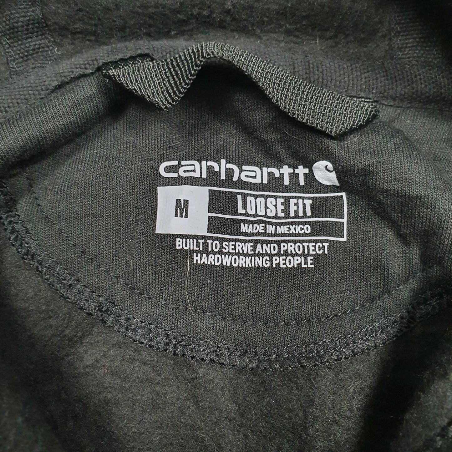 Mens Black Carhartt American Electric Hoodie Jumper