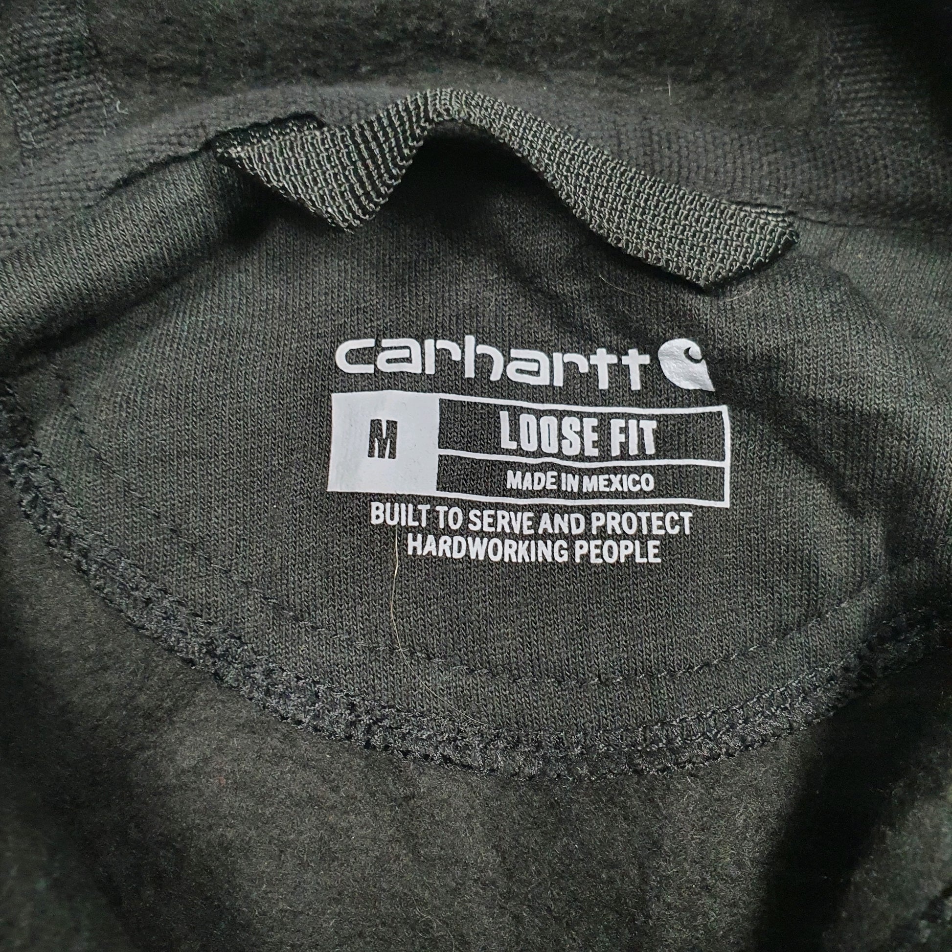 Mens Black Carhartt American Electric Hoodie Jumper